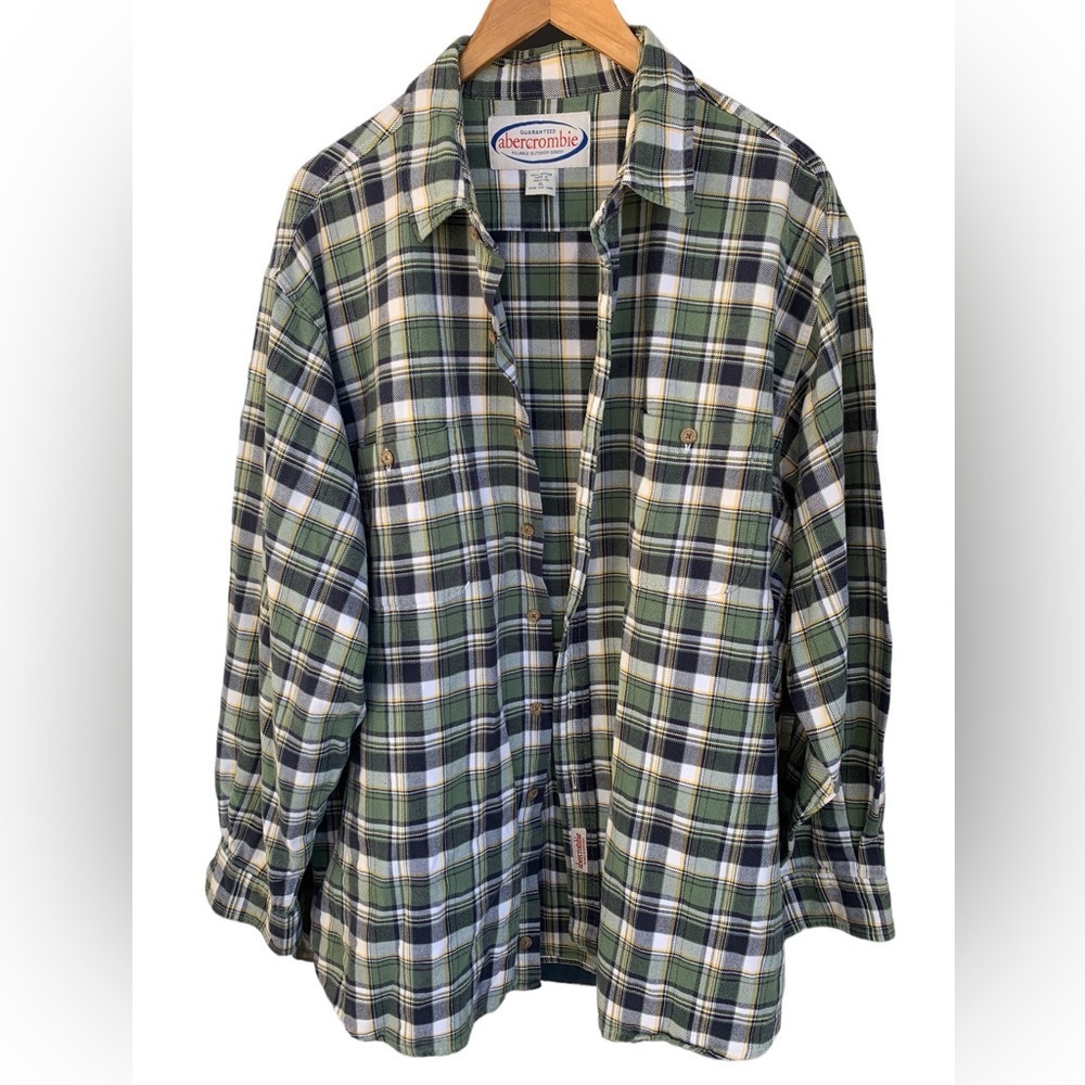 Abercrombie Outdoor Robertsons Plaid Flannel Shirt, SzXL Like New